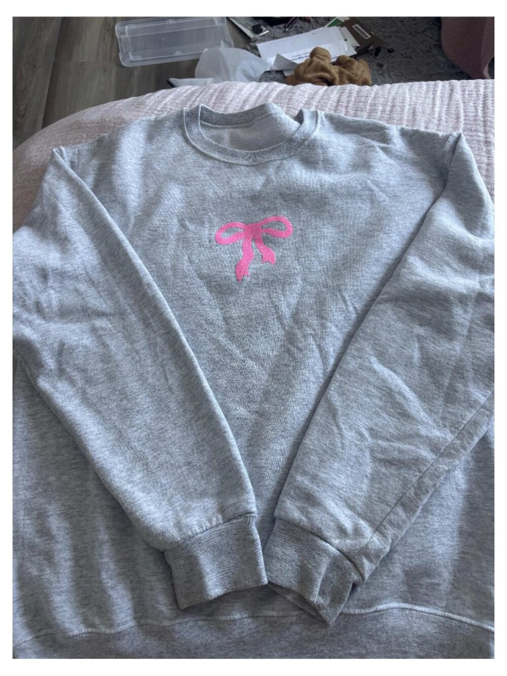 Gray Sacred Heart Crewneck